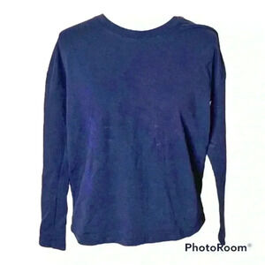 Madewell Navy Blue Pullover Long Sleeve Sweatshirt